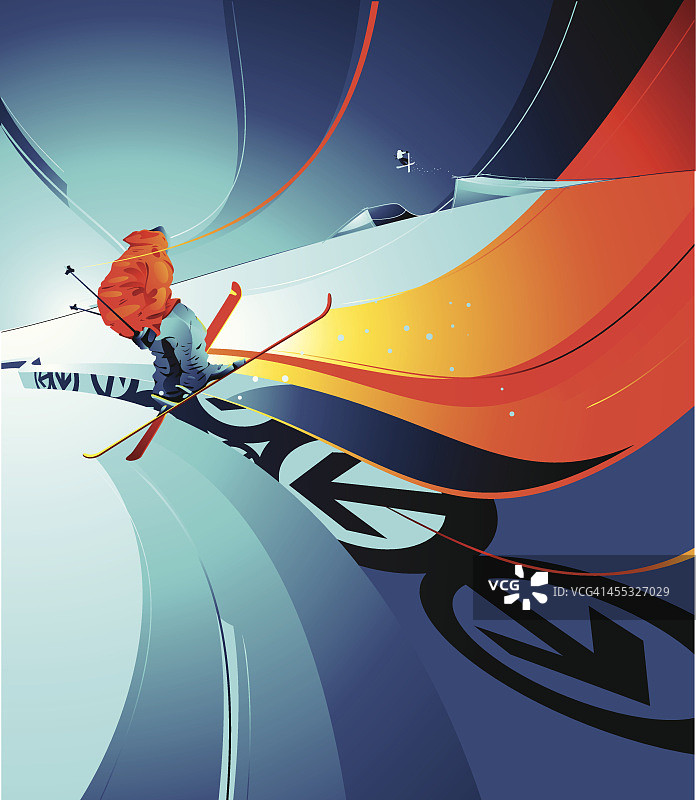 滑雪者图片素材