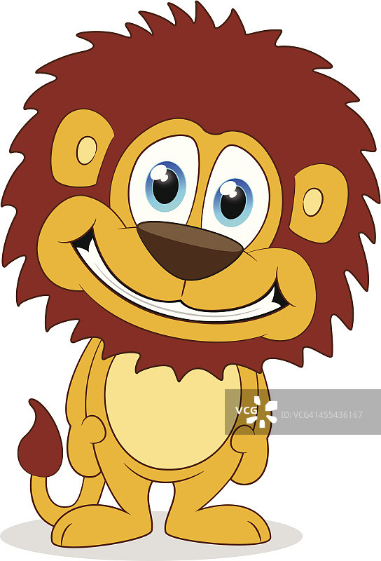 狮子卡通图片素材