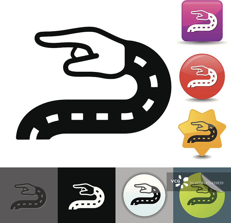 指向方向图标|solicosi系列图片素材