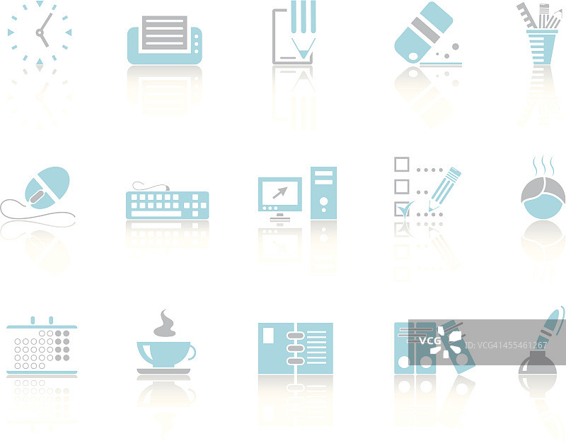 简约蓝色办公图片素材