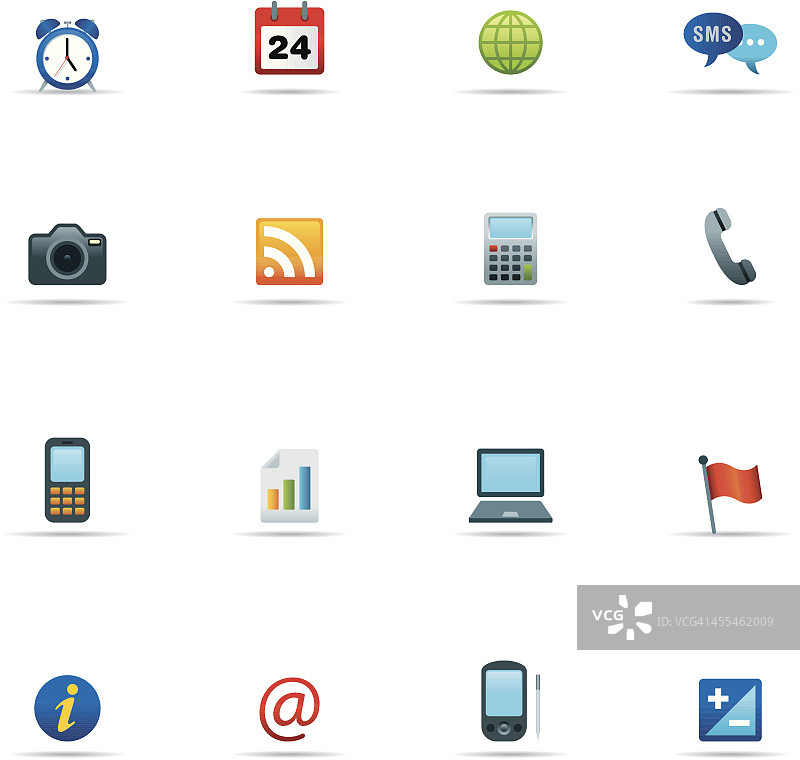 技术与办公彩色图标集图片素材