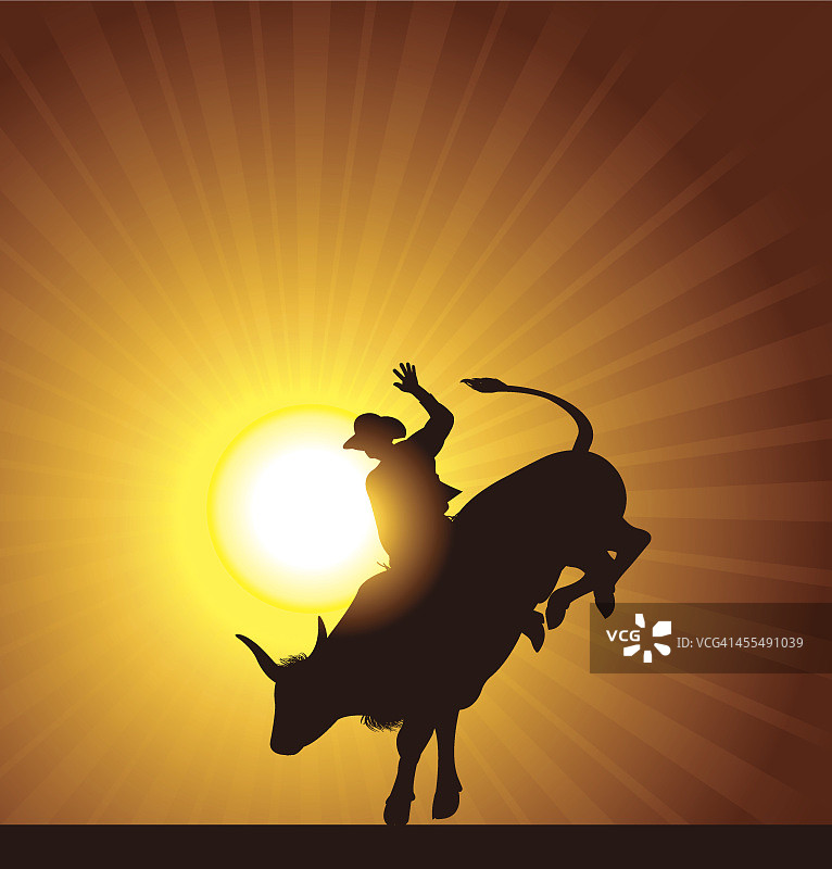 斗牛骑手牛仔竞技背景图片素材