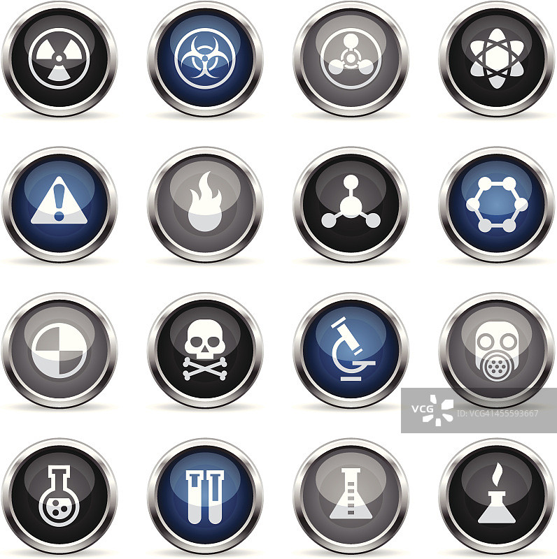 超级光泽图标 - 科学图片素材