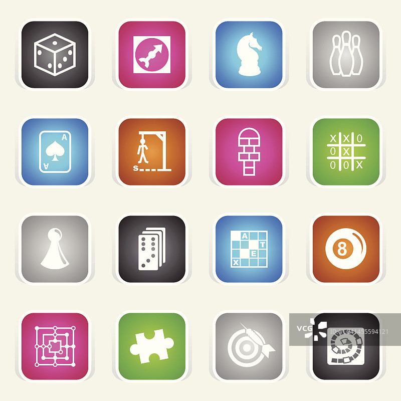 彩色图标 - 游戏图片素材