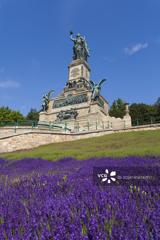 吕德斯海姆的尼德瓦尔德纪念碑图片素材