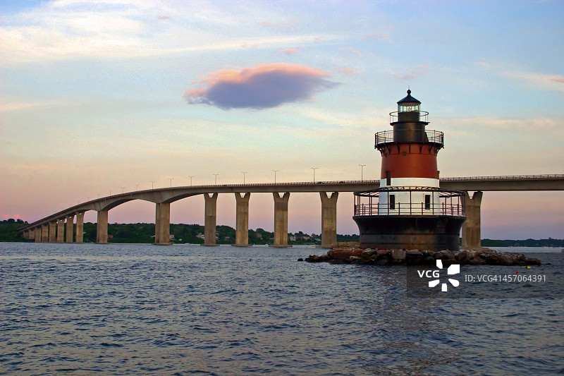 罗德岛李子滩灯塔图片素材