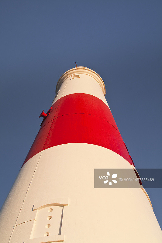 珀贝克岛上的波特兰比尔灯塔图片素材