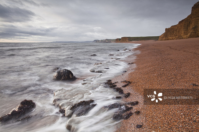 伯顿布拉德斯托克海滩图片素材