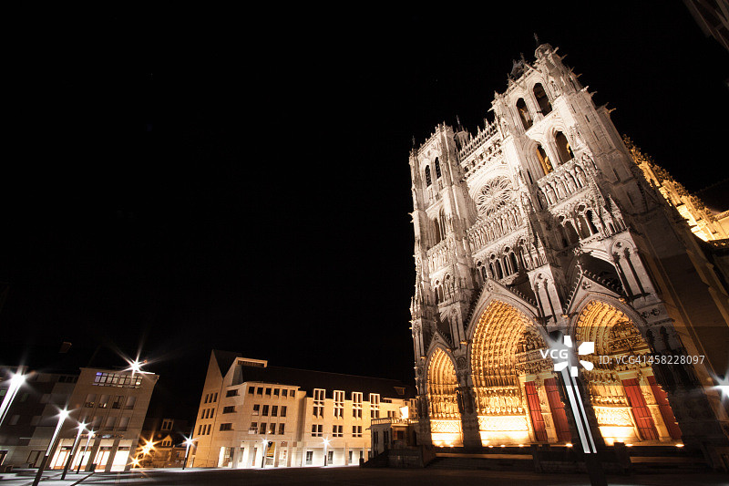 亚眠圣母院大教堂图片素材