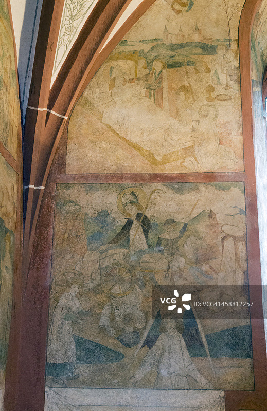 于纳维尔教堂壁画图片素材