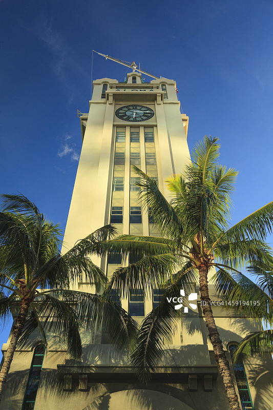 夏威夷火奴鲁鲁：历史悠久的阿罗哈塔图片素材
