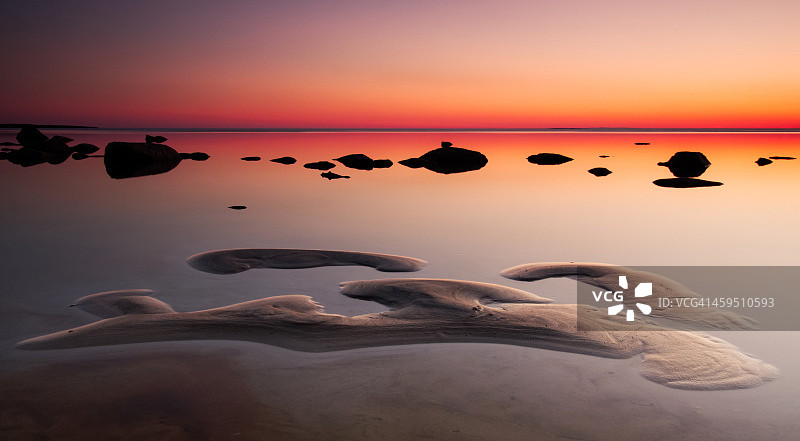 金色的夕阳图片素材