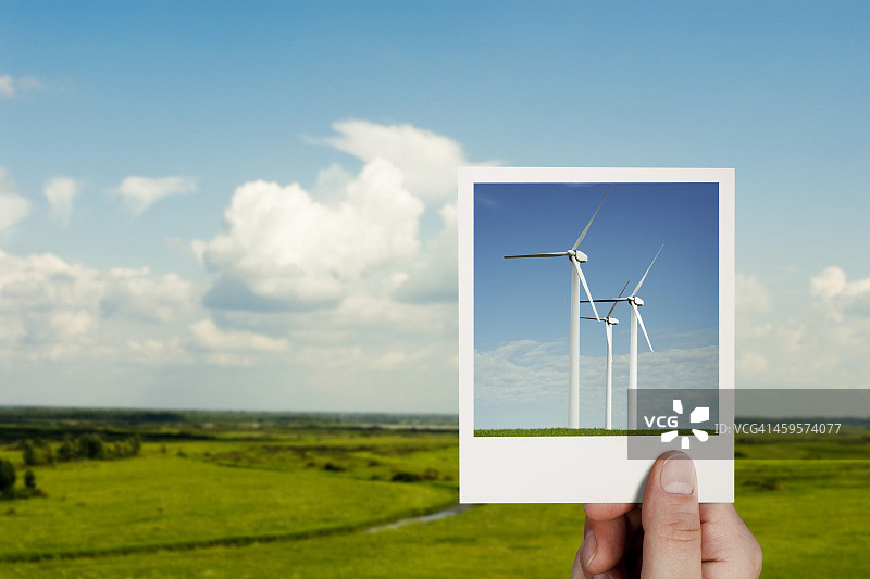 风力涡轮机图片素材