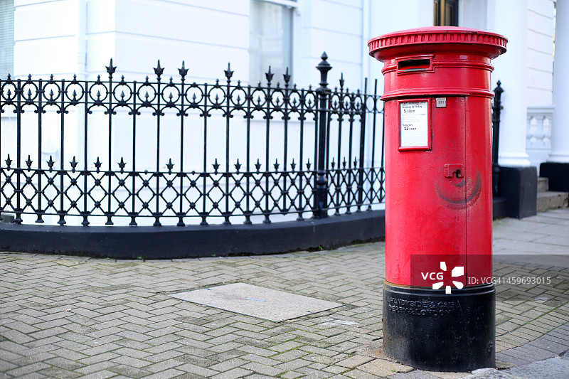 伦敦街头的邮箱图片素材