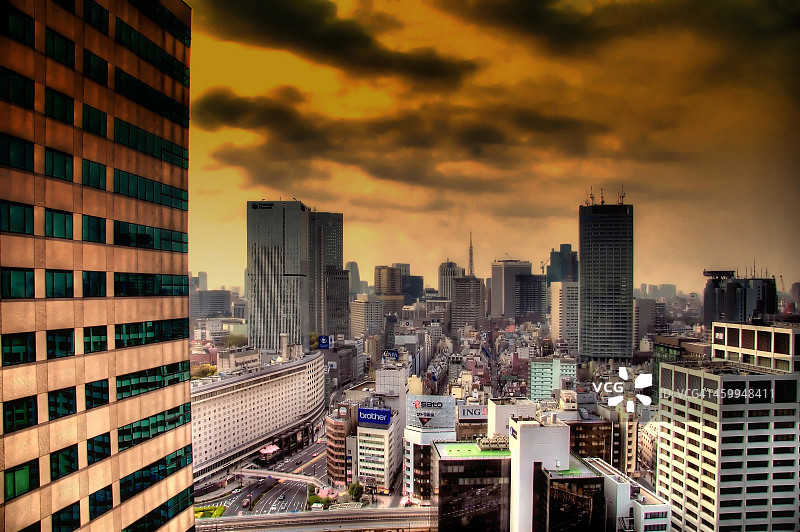 东京赤坂城市天际线图片素材