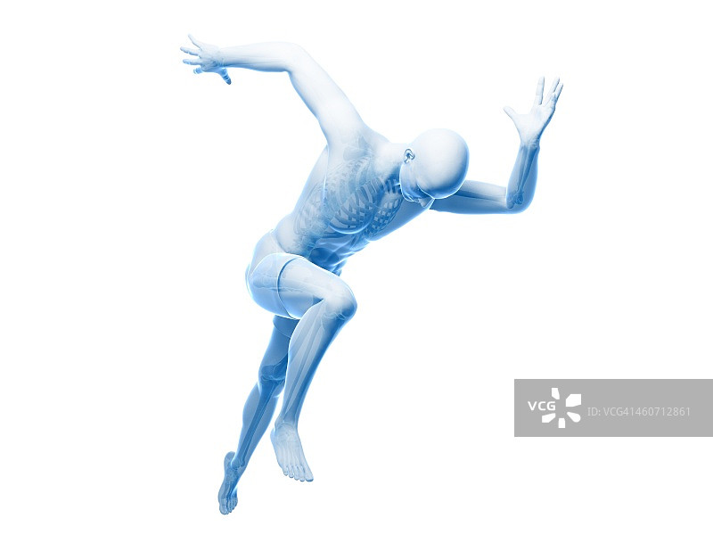 赛跑运动员艺术作品图片素材