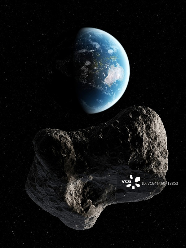 小行星接近地球图片素材
