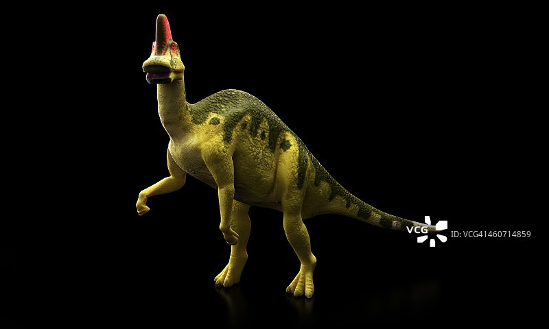 鸭嘴龙恐龙艺术作品图片素材