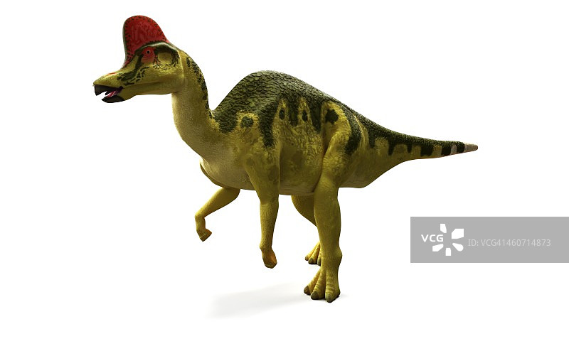 鸭嘴龙恐龙艺术作品图片素材