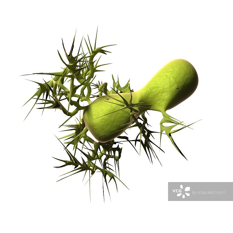 疯牛病朊病毒，艺术作品图片素材