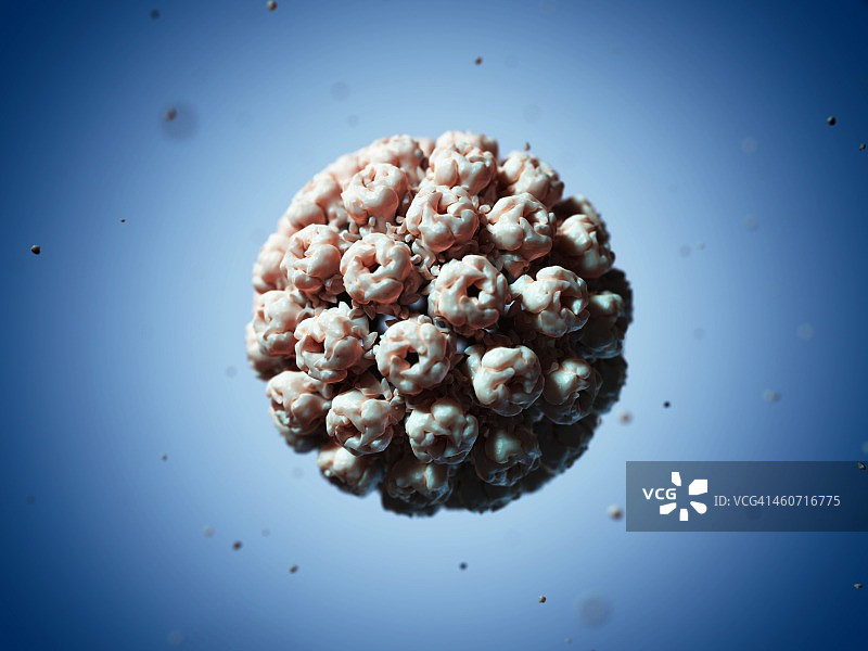 猿猴病毒40颗粒，艺术作品图片素材