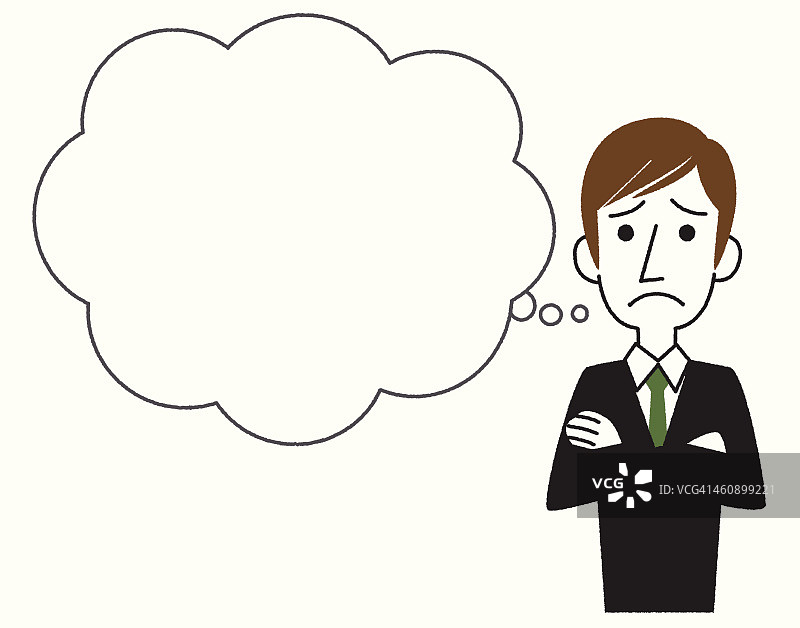 拥有对话气泡的年轻商人图片素材