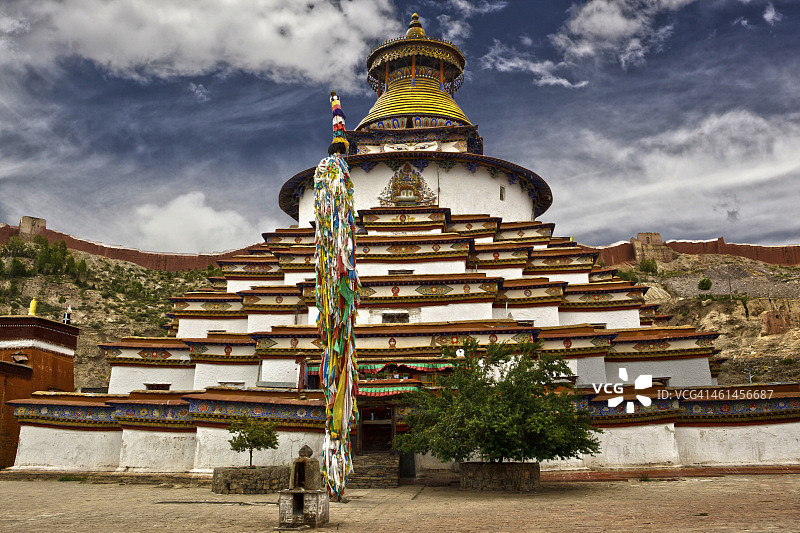 江孜白居寺塔图片素材