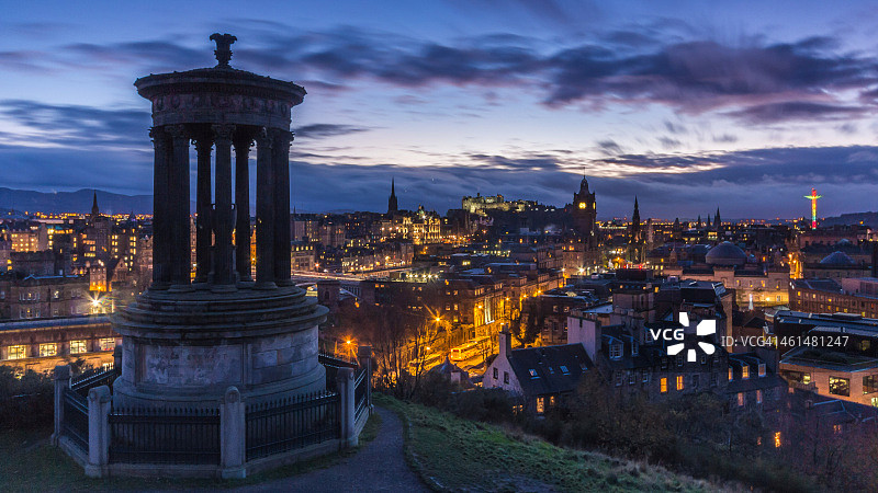 爱丁堡的卡尔顿山图片素材