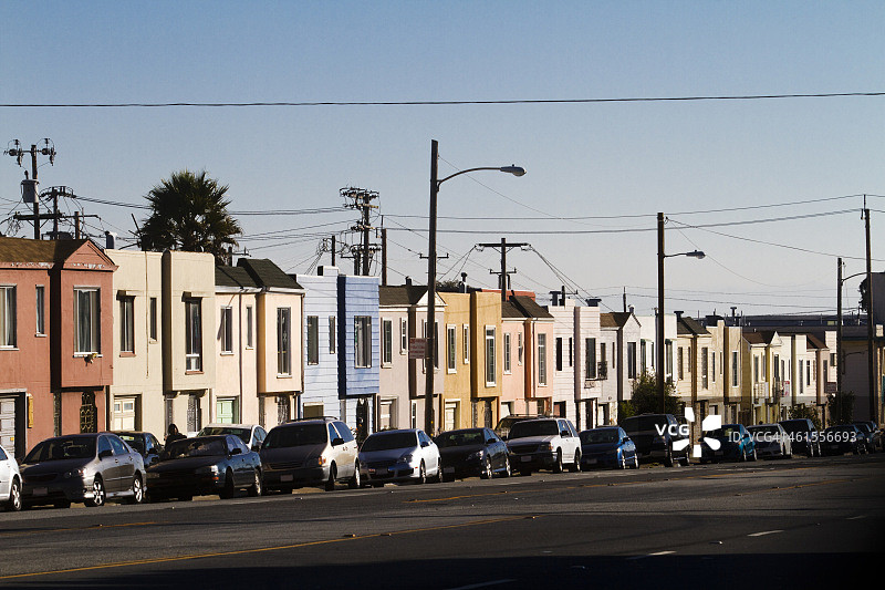 美国加利福尼亚州旧金山南部的戴利城图片素材