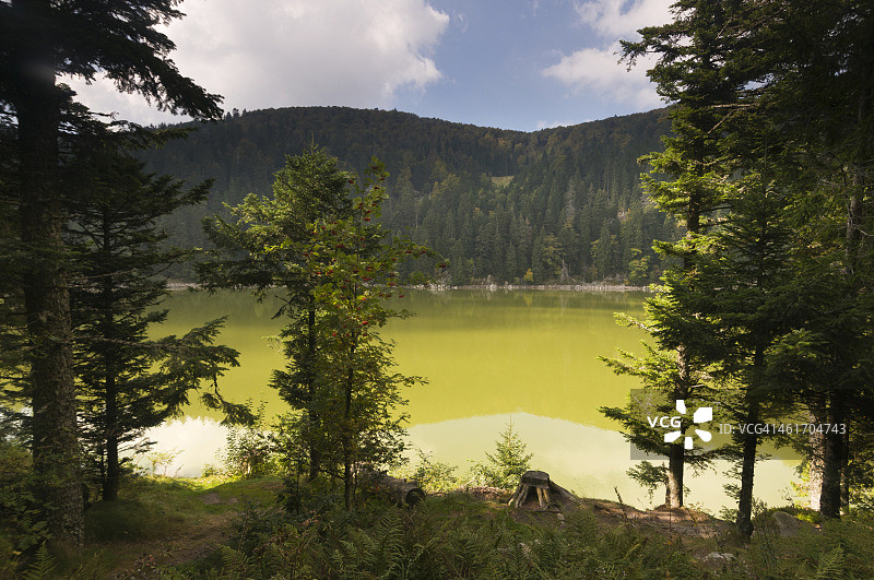 克雷特之路，绿湖图片素材