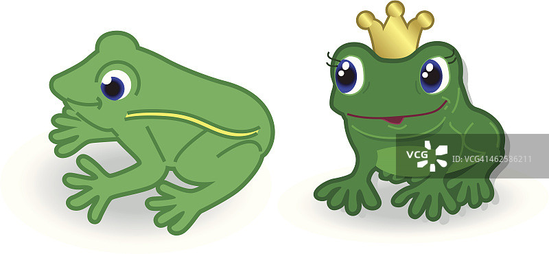 两只青蛙图片素材