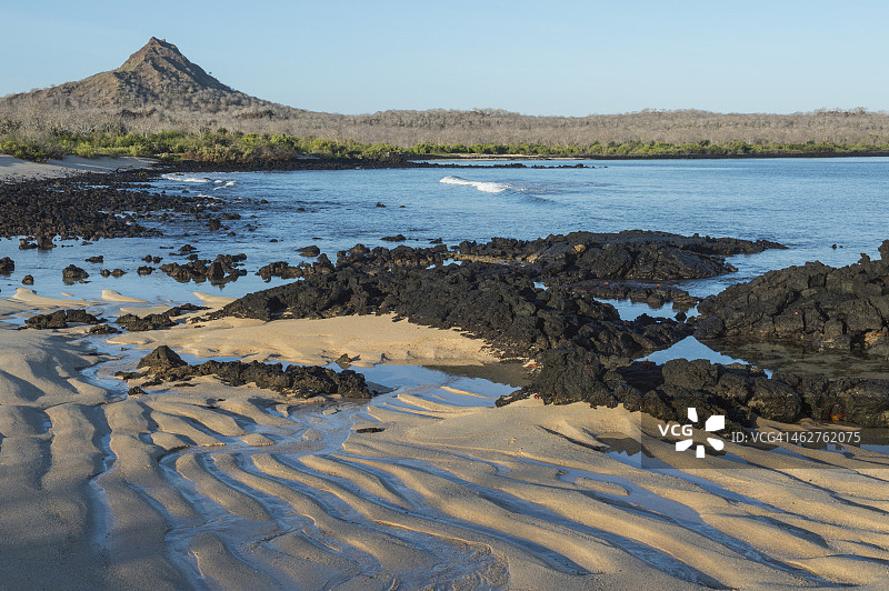 圣克鲁斯岛的龙山图片素材