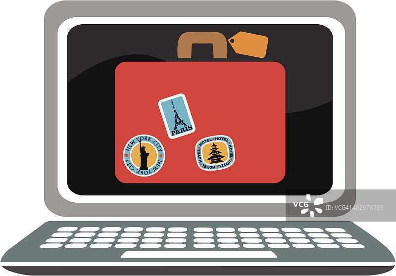 在线制定旅行计划图片素材