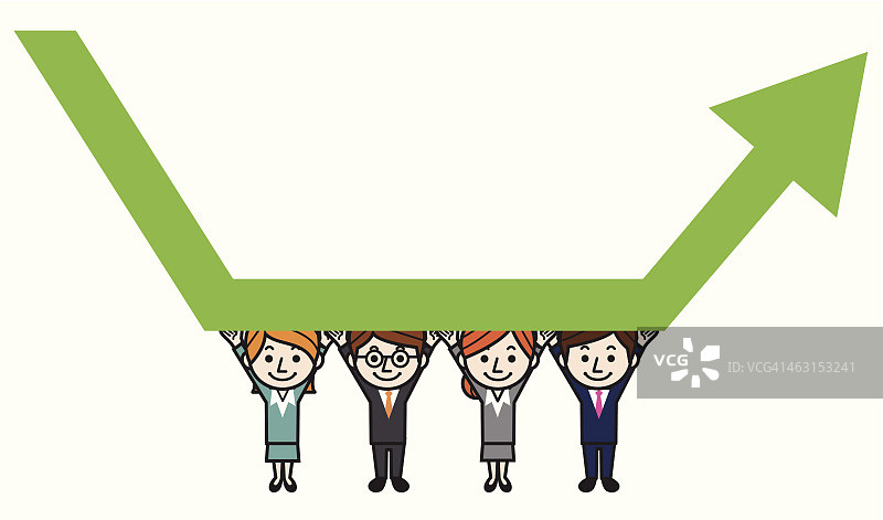 恢复折线图图片素材