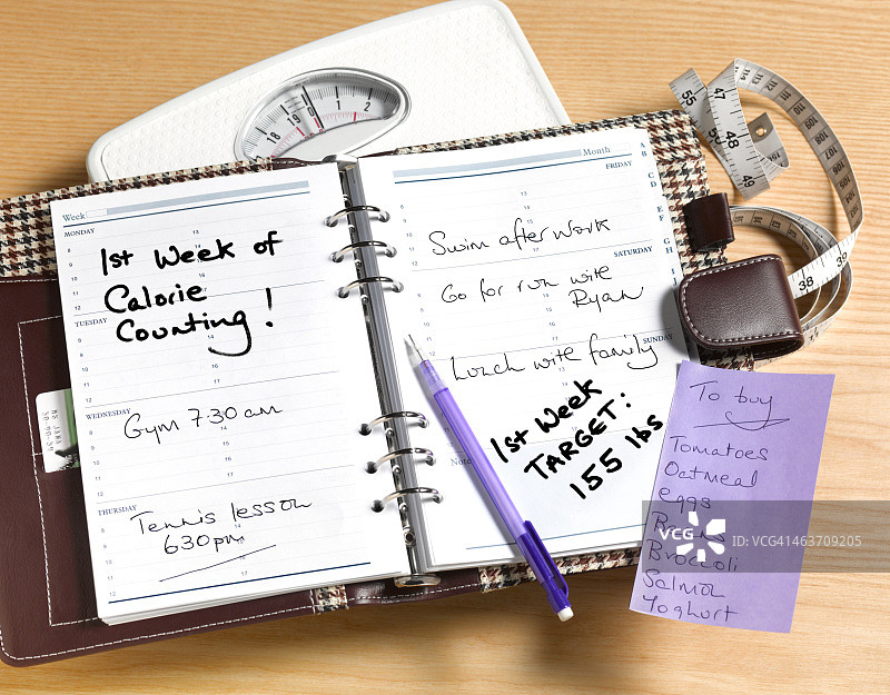 卡路里日记图片素材