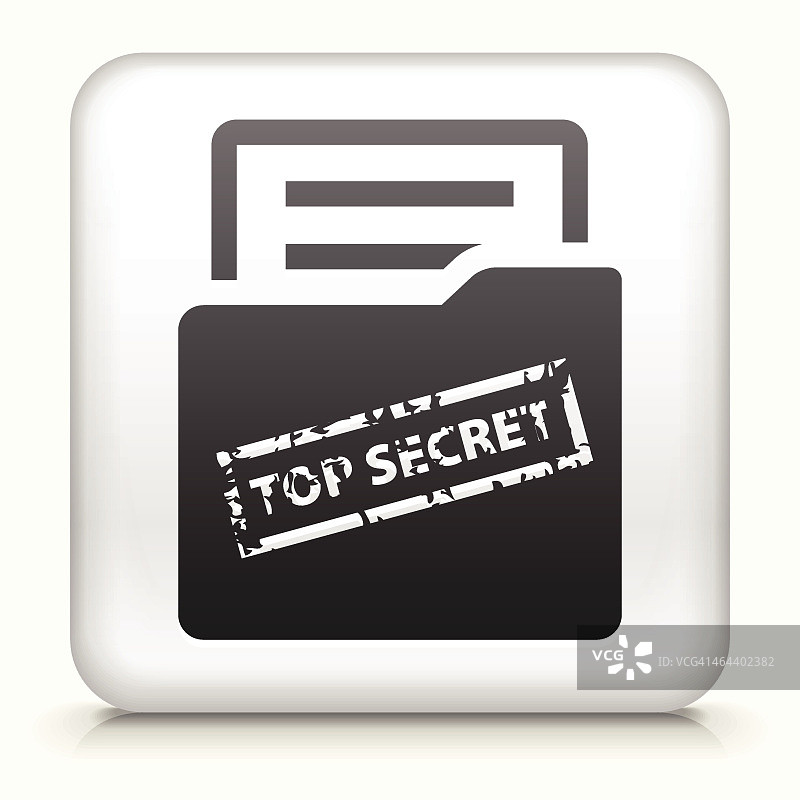最高机密文件方形按钮免版税矢量素材图片素材