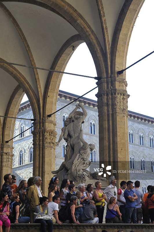 西尼奥里亚广场：佣兵凉廊图片素材