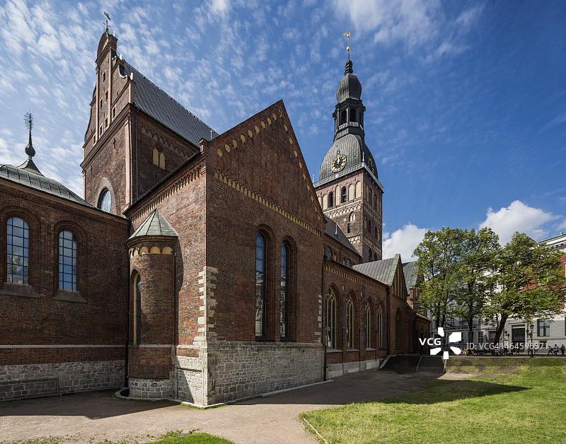 主教座堂广场的路德福音大教堂图片素材