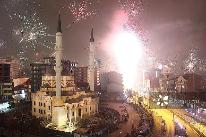 科索沃2014新年庆祝活动图片素材