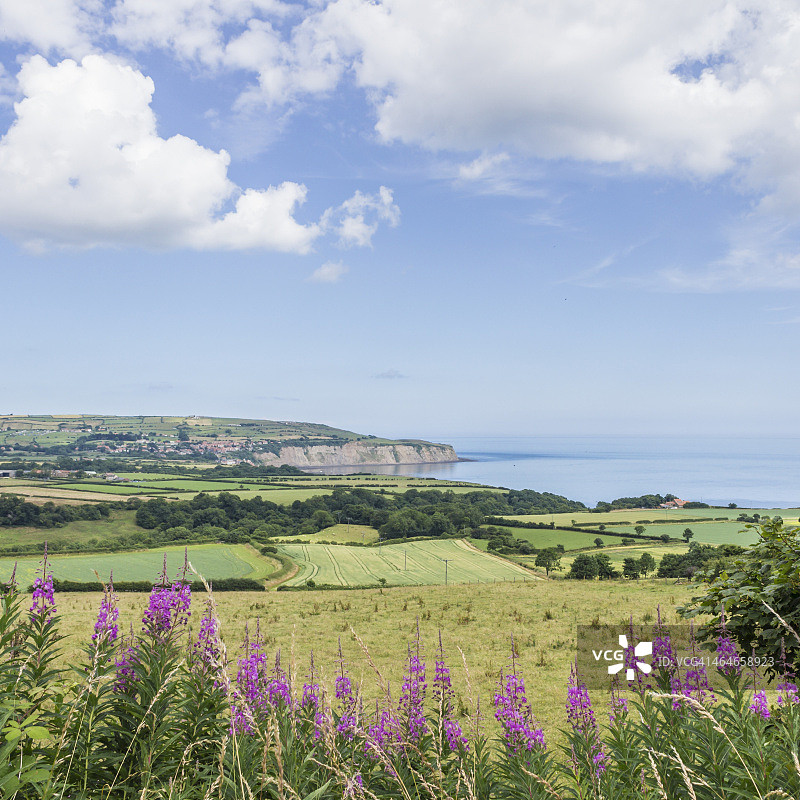 罗宾汉湾和北海风光图片素材