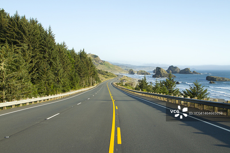 俄勒冈海岸101号公路图片素材