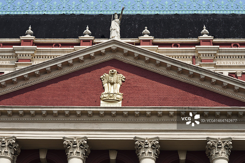 印度政府大楼标志，加尔各答作家大厦，西孟加拉邦，印度图片素材