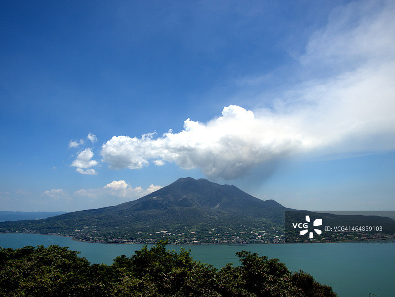 日本鹿儿岛樱岛火山图片素材