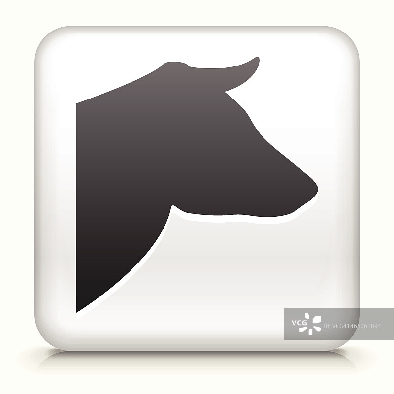 带牛头界面的方形按钮图片素材