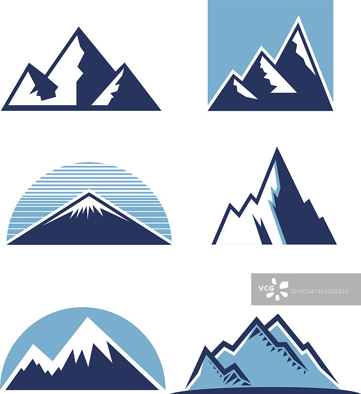 山峰图标图片素材