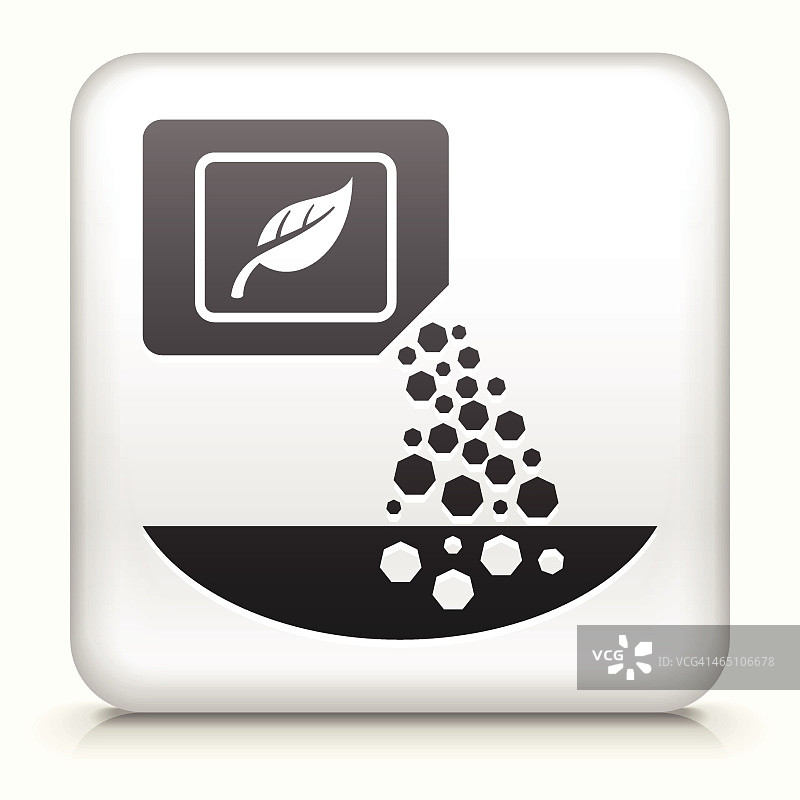 带有肥料免版税矢量艺术的方形按钮图片素材