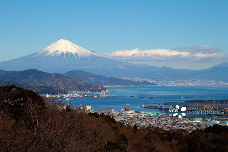 从日本平眺望富士山图片素材