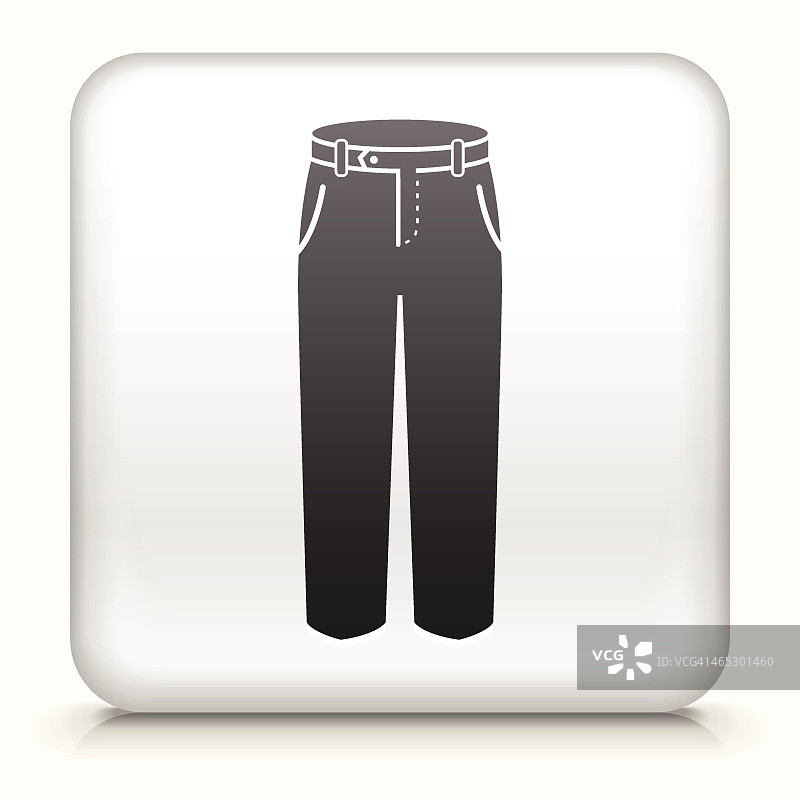 带裤子界面的方形按钮图标图片素材