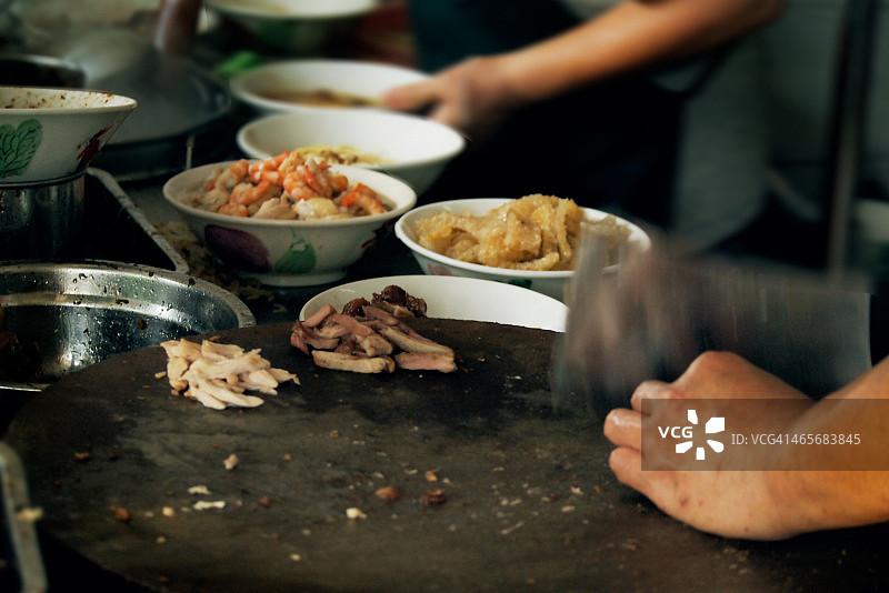 砧板食物准备图片素材