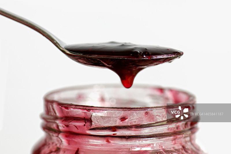 蔓越莓酱一勺图片素材